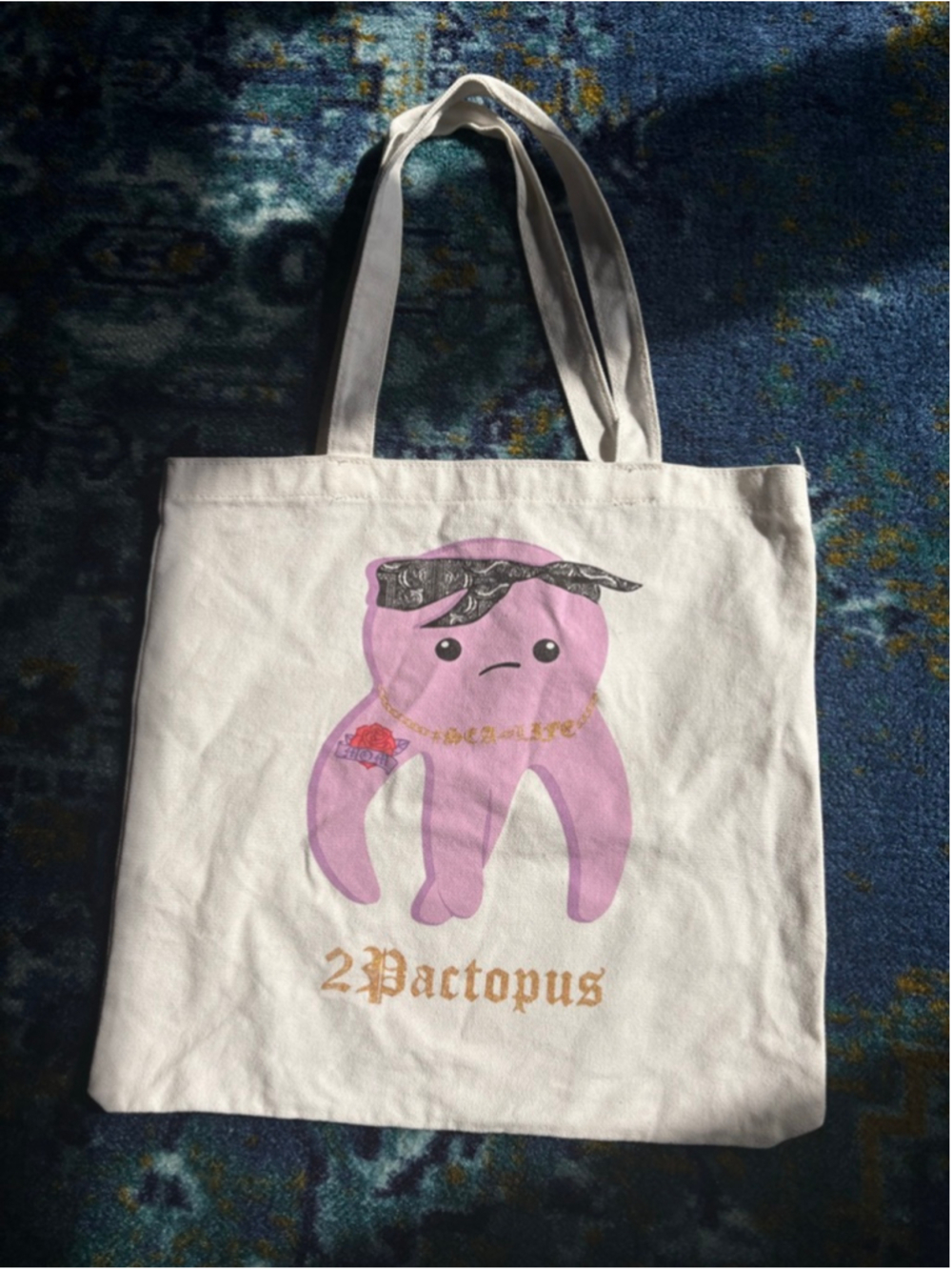 2 Pactopus Octopus Graphic Tote Bag